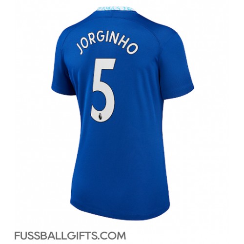 Chelsea Jorginho #5 Fußballbekleidung Heimtrikot Damen 2022-23 Kurzarm